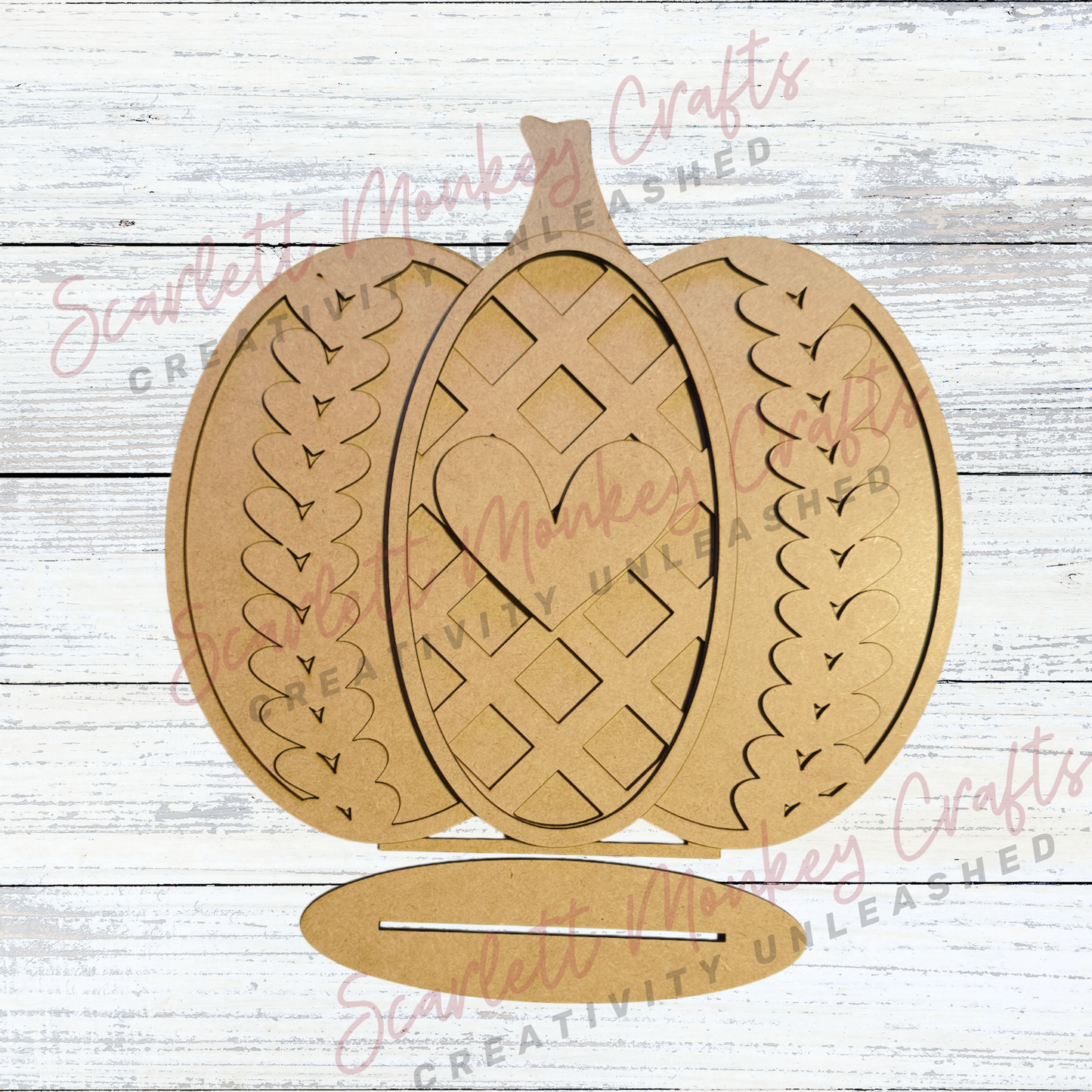 Sweater Weather Pumpkin Shelf Sitter (10.5") - Paintable Project