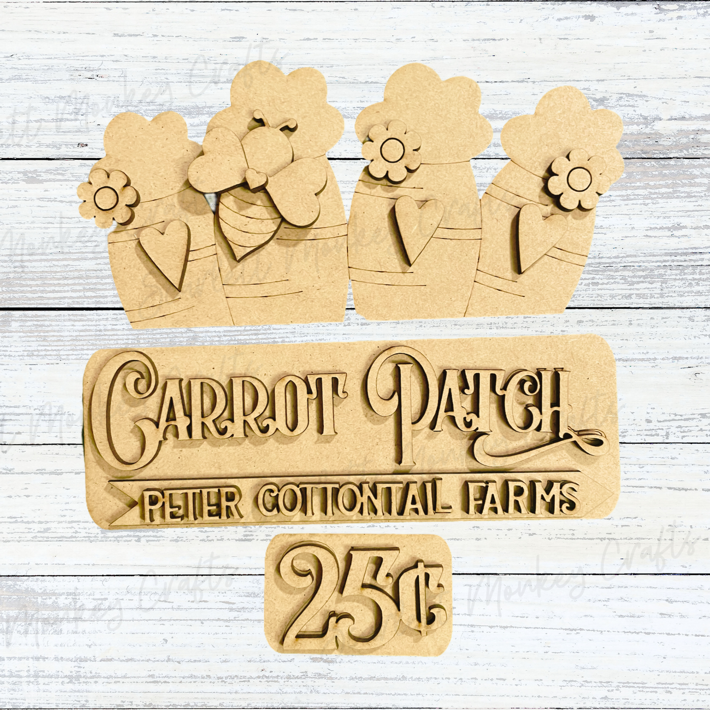 Carrot Patch Interchangeable - Painted