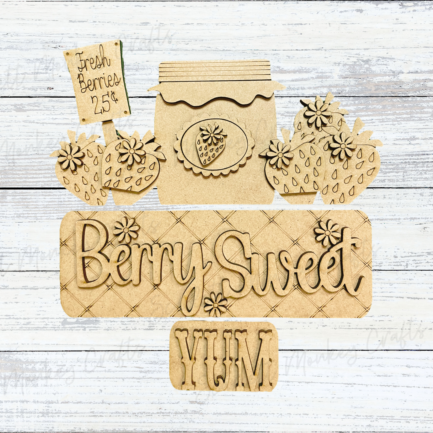 Berry Sweet Interchangeable - Paintable Project