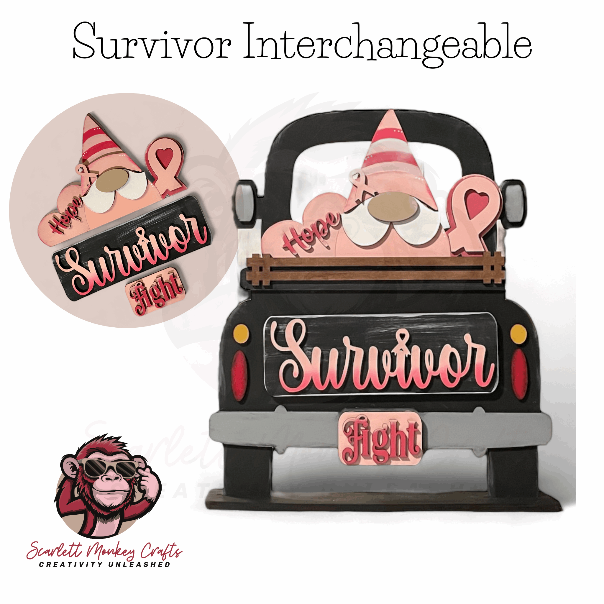Farmhouse truck interchangeable starter bundle with customizable pieces for decor.