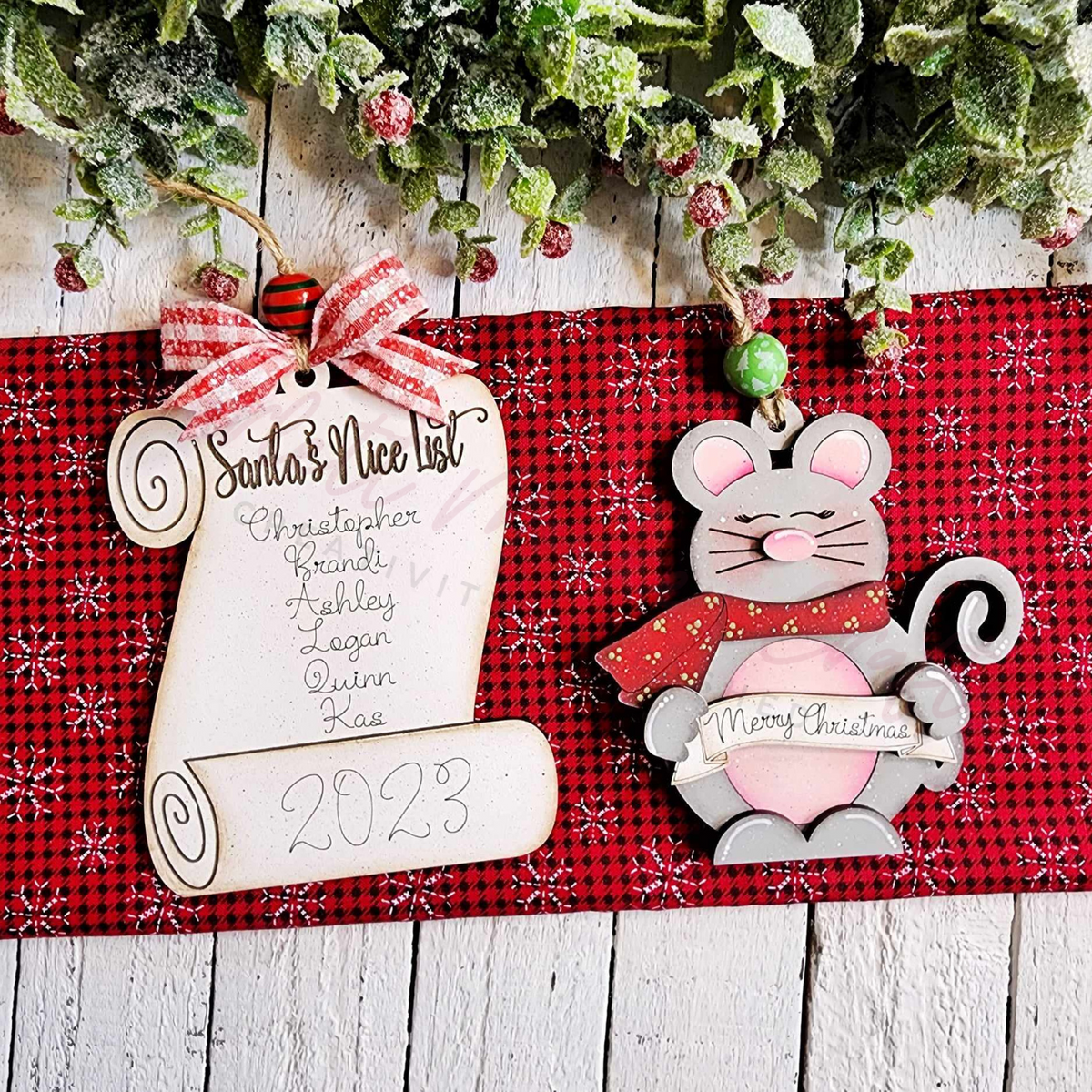 Night Before Christmas Ornaments Paintable Project