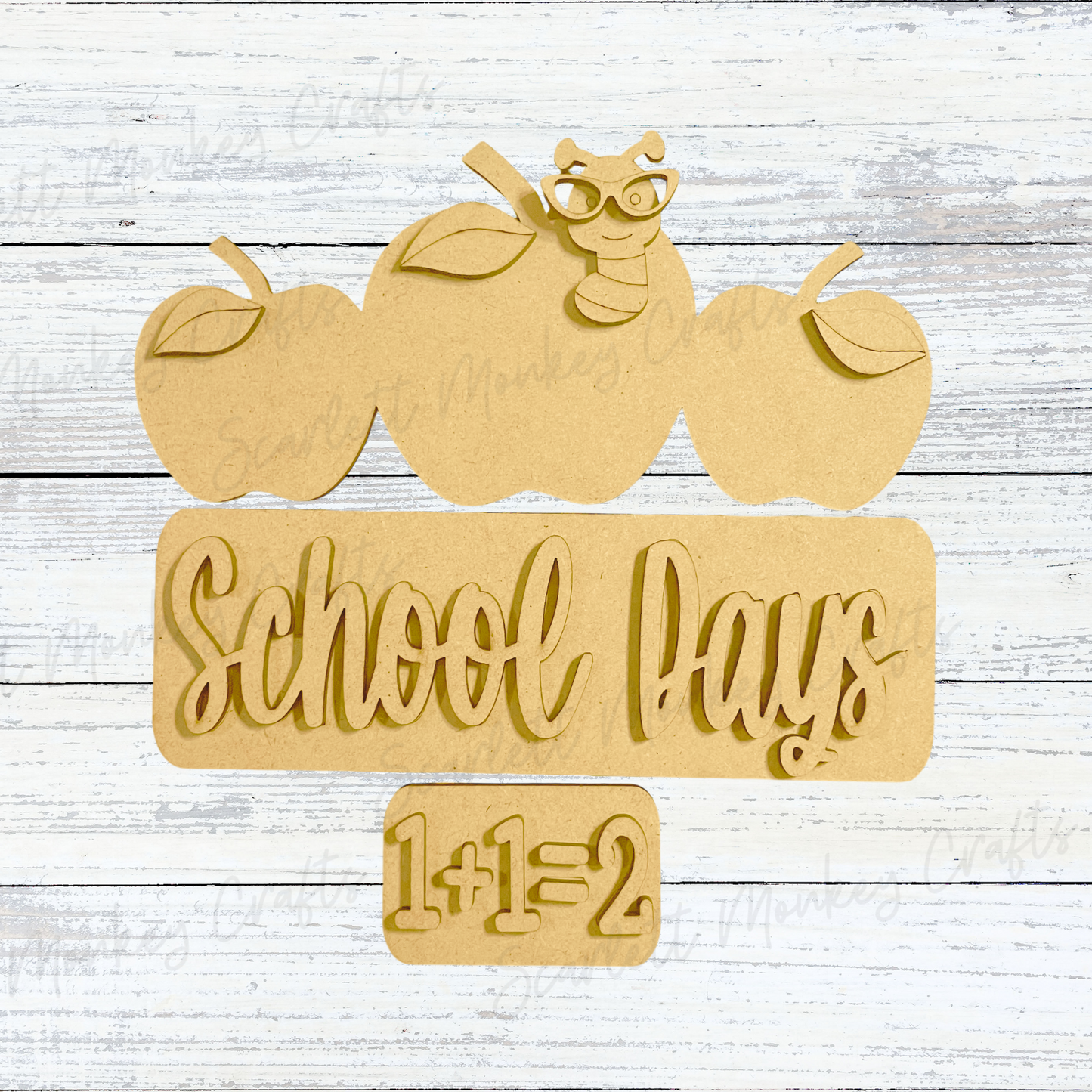 School Days Interchangeable - Painted