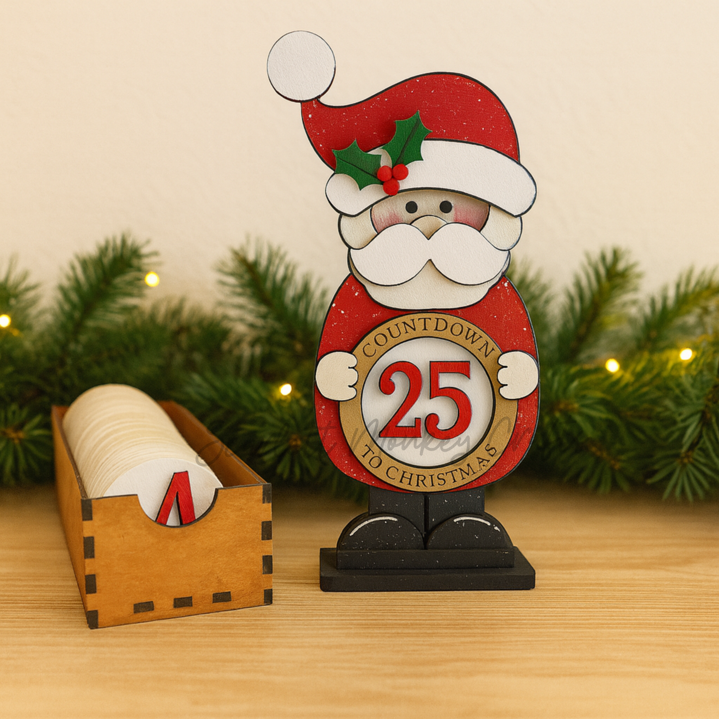 Santa Countdown Tracker - Painted