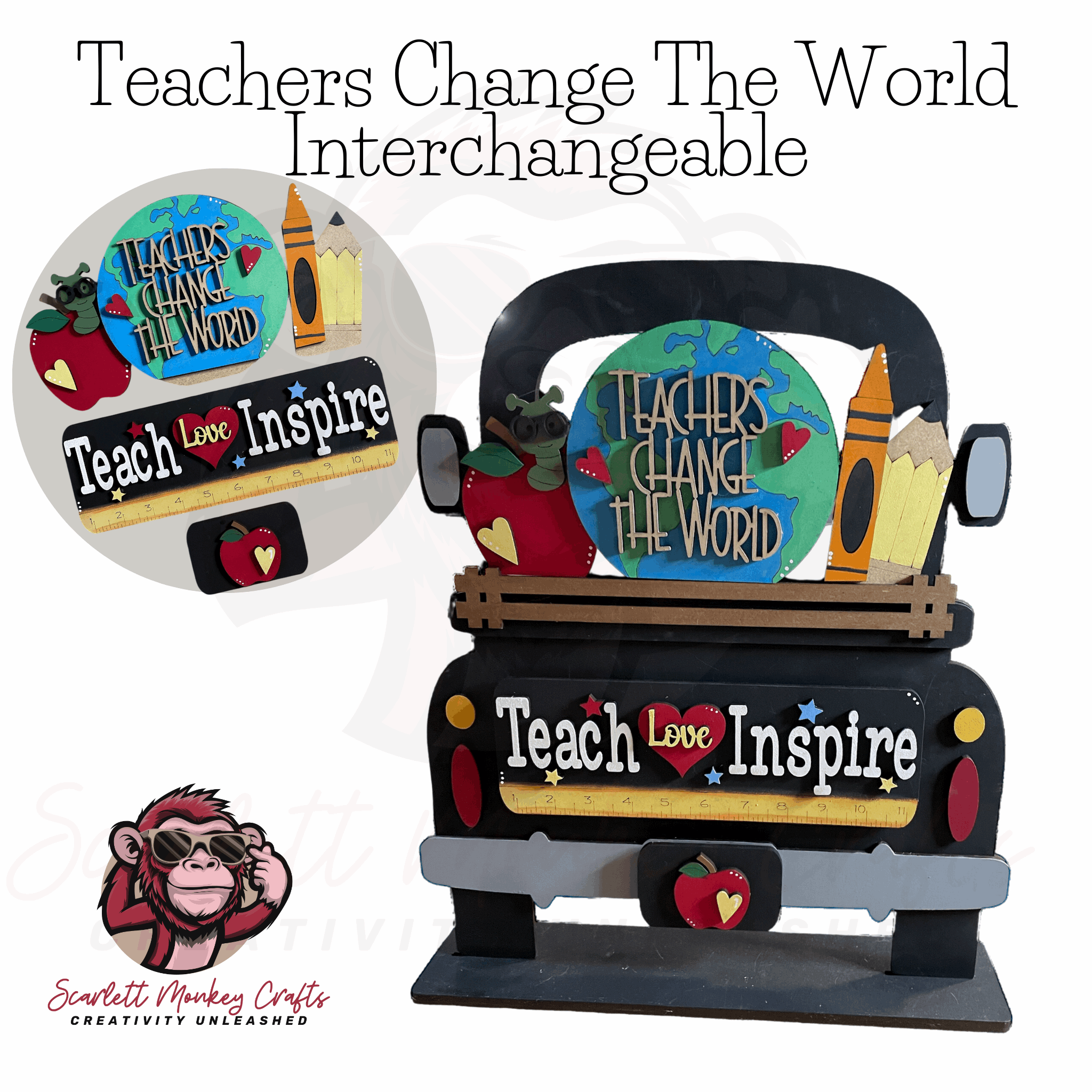 Farmhouse truck interchangeable starter bundle with customizable design options.