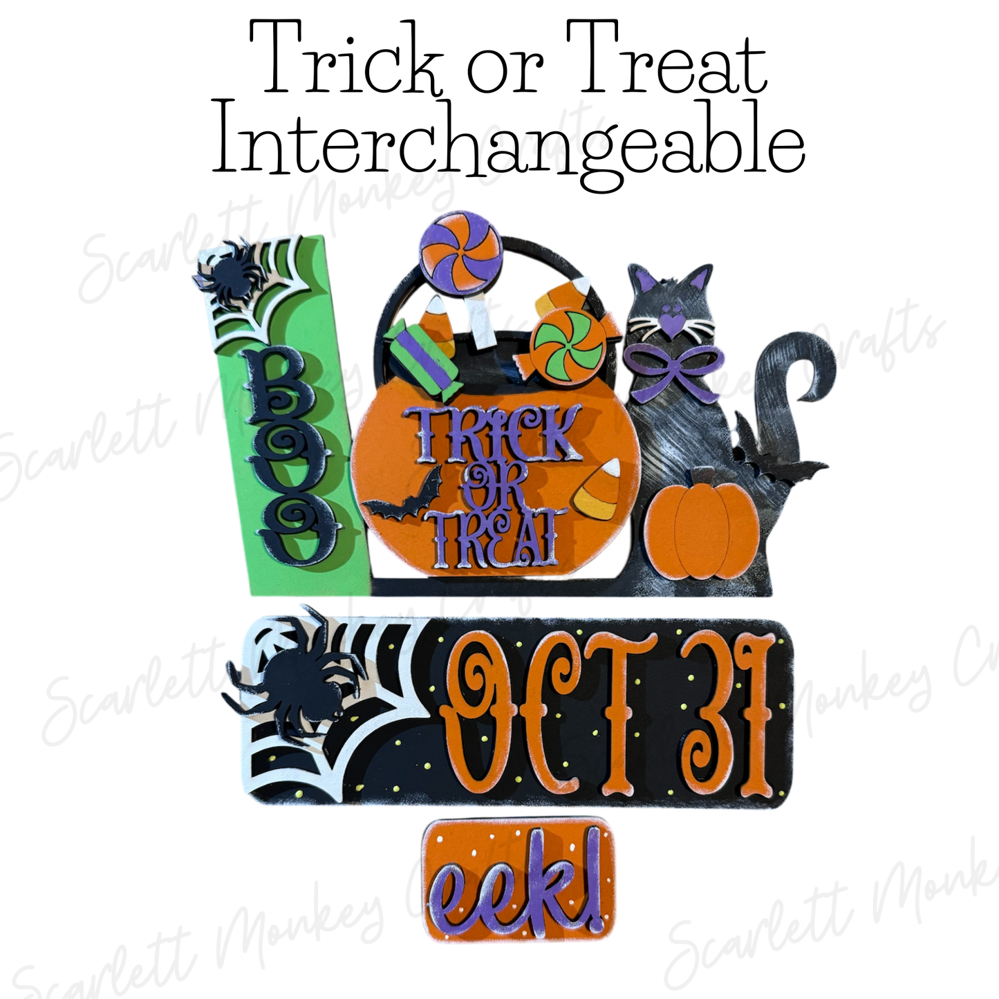 Trick or Treat Interchangeable - Painted