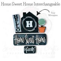 Monogram Interchangeable decor pieces with Velcro attachments for easy swapping, compatible with Farm Truck base.