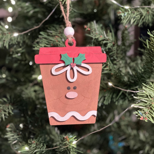 Christmas Ornament - Latte Gingerbread - Money/Gift Card Holder