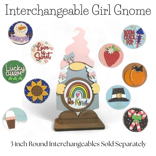 3 Inch Round - 12 Month Seasonal Round Bundle Vol. 4 with interchangeable inserts and decorative bases.