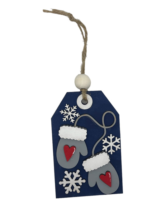 Christmas Ornament - Winter Gloves - Money/Gift Card Holder