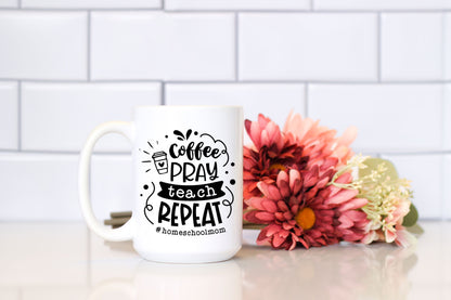 Homeschool Mom 15oz Ceramic Coffee Mug