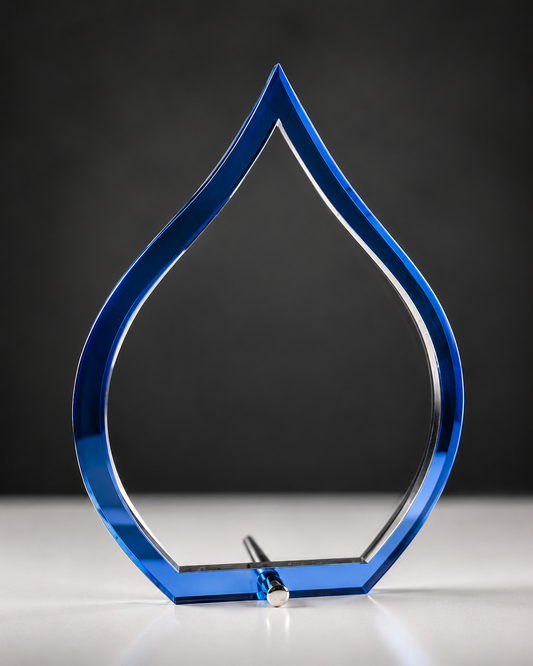 Blue Flame Acrylic Award