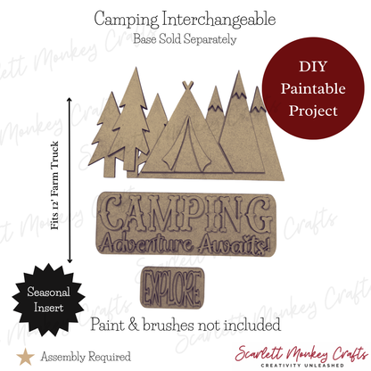 Camping Interchangeable - Paintable Project