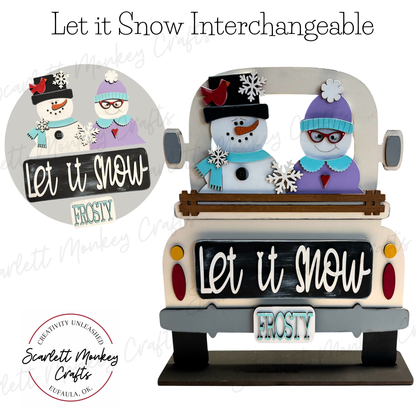 Let it Snow Interchangeable - Painted