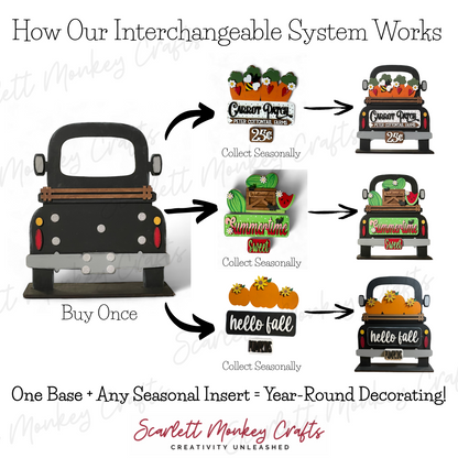 Farm Truck Interchangeable Base - Painted