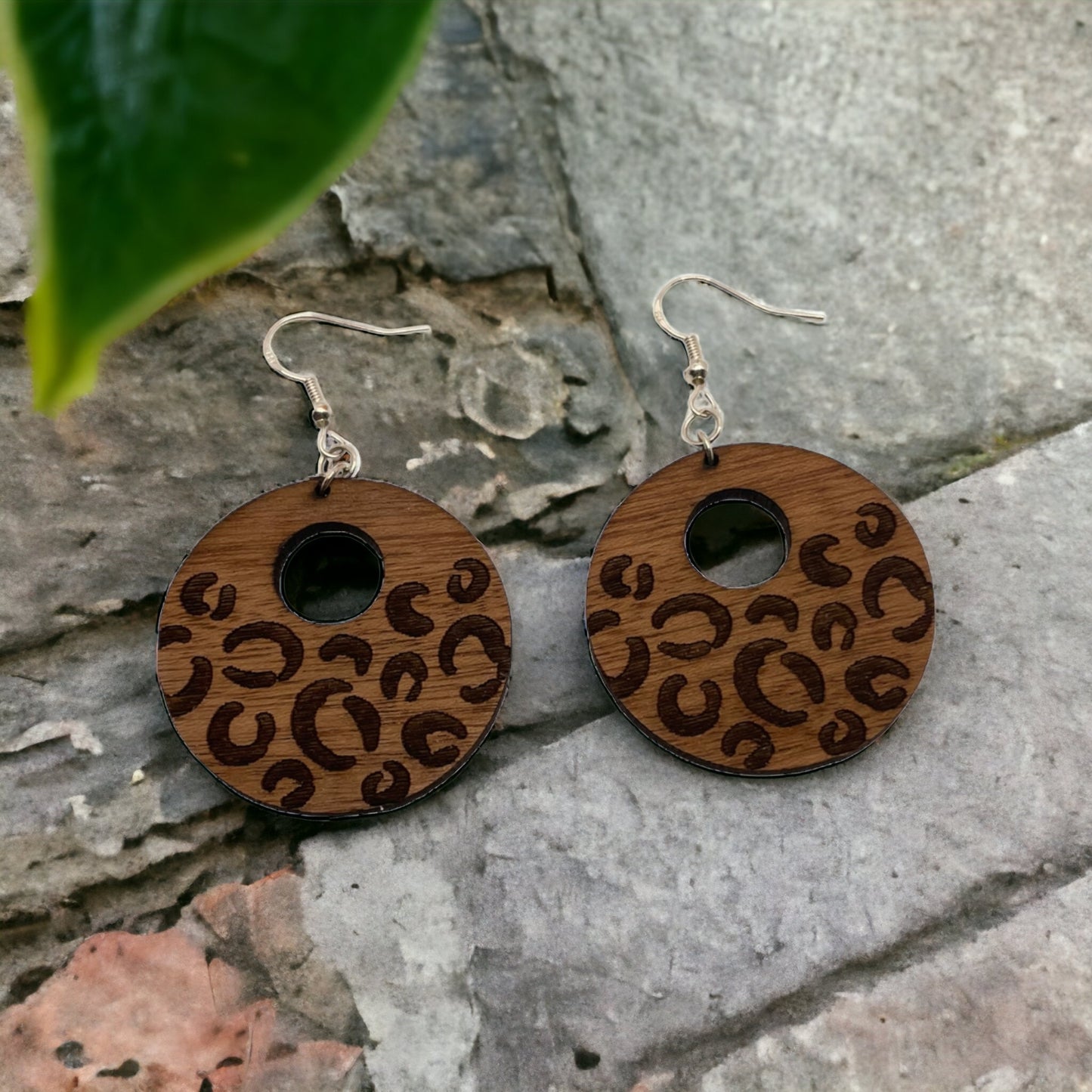 Hand-crafted  Boho Style Wood Earrings