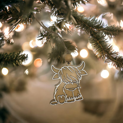 Christmas Ornament - Highland Cow - 2023