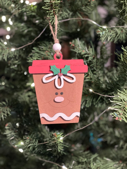 Christmas Ornament - Latte Gingerbread - Money/Gift Card Holder