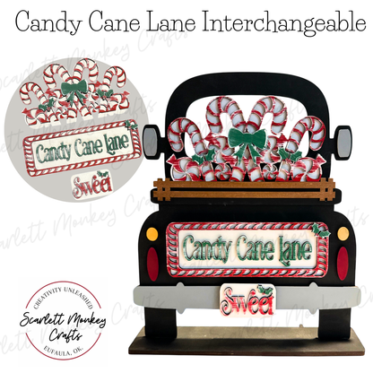 Candy Cane Lane Interchangeable - Painted