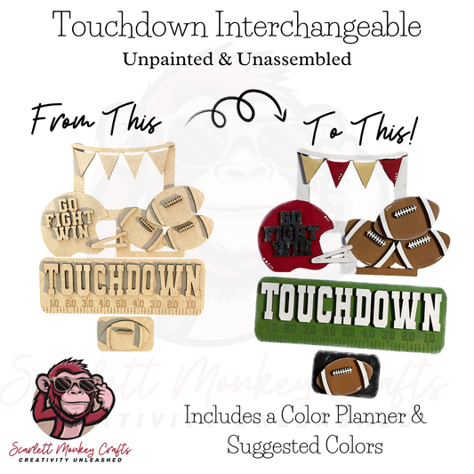 Paintable Touchdown Interchangeable