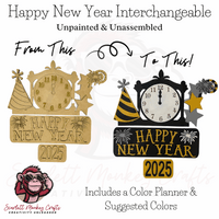 Paintable Farm Truck Interchangeable Starter Bundle for farmhouse decor customization.