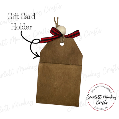 Elf Legs Ornament with Gift Card Holder - Painted