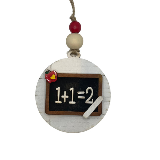 Christmas Ornament - Math Chalkboard