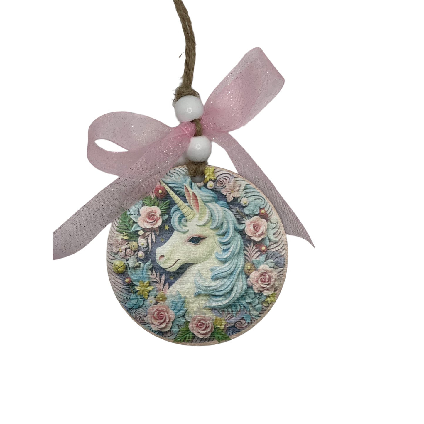 Pink Unicorn Ornament