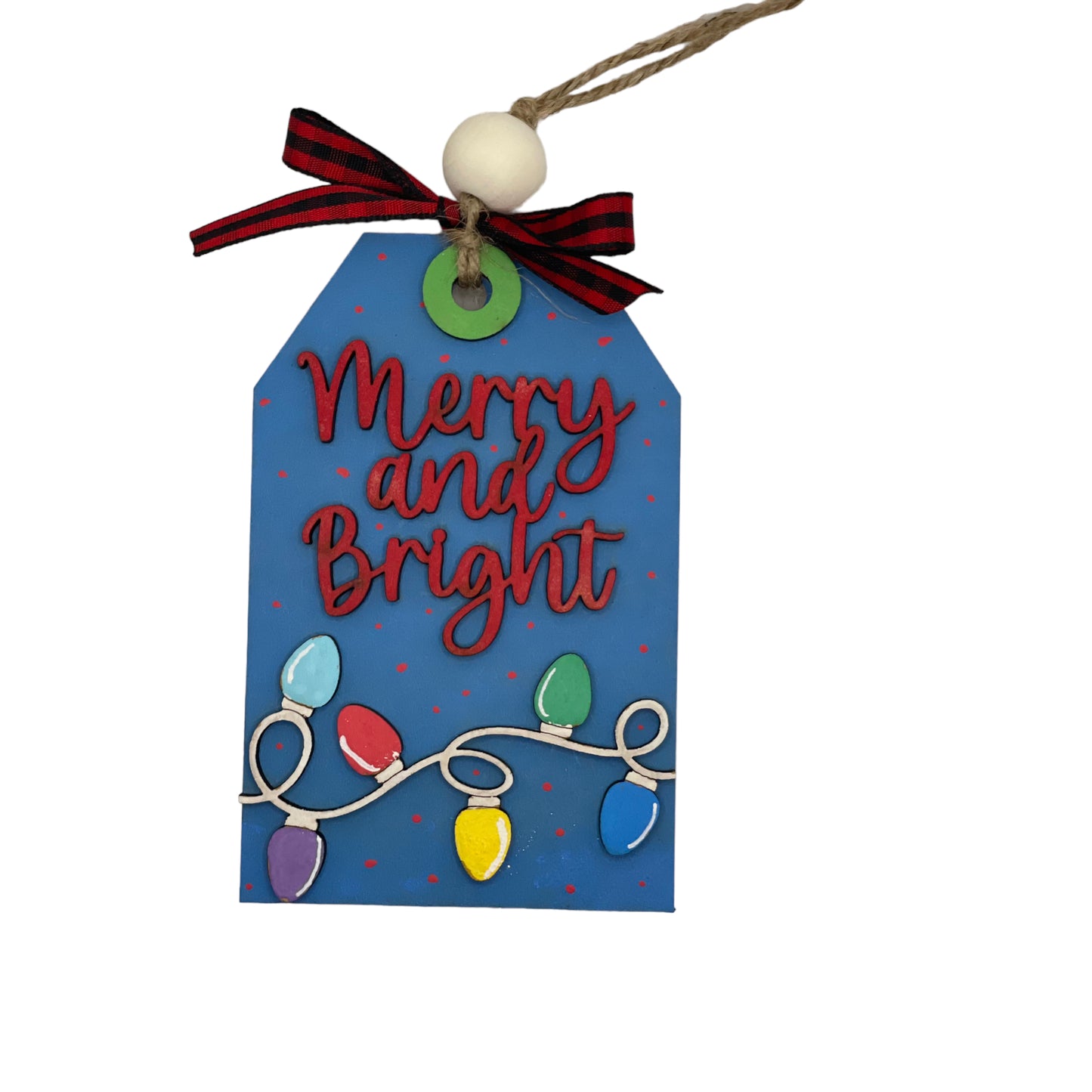 Christmas Ornament - Merry and Bright - Money/Gift Card Holder