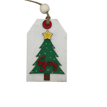 Christmas Ornament - Joy Christmas Tree - Money/Gift Card Holder