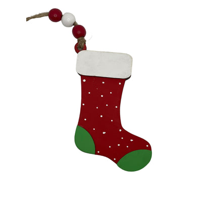 Christmas Ornament - Red Stocking Sock - Money/Gift Card Holder