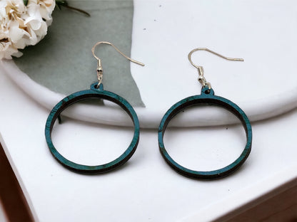 Hand-crafted Western Style Wood Earrings