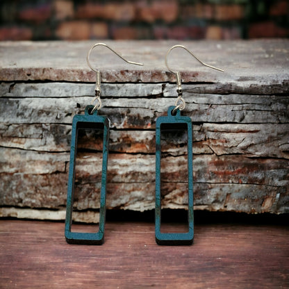 Hand-crafted Western Style Wood Earrings