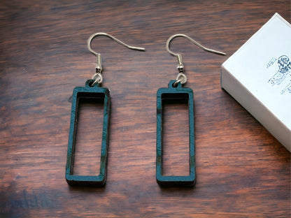 Hand-crafted Western Style Wood Earrings