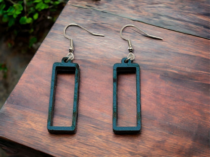 Hand-crafted Western Style Wood Earrings
