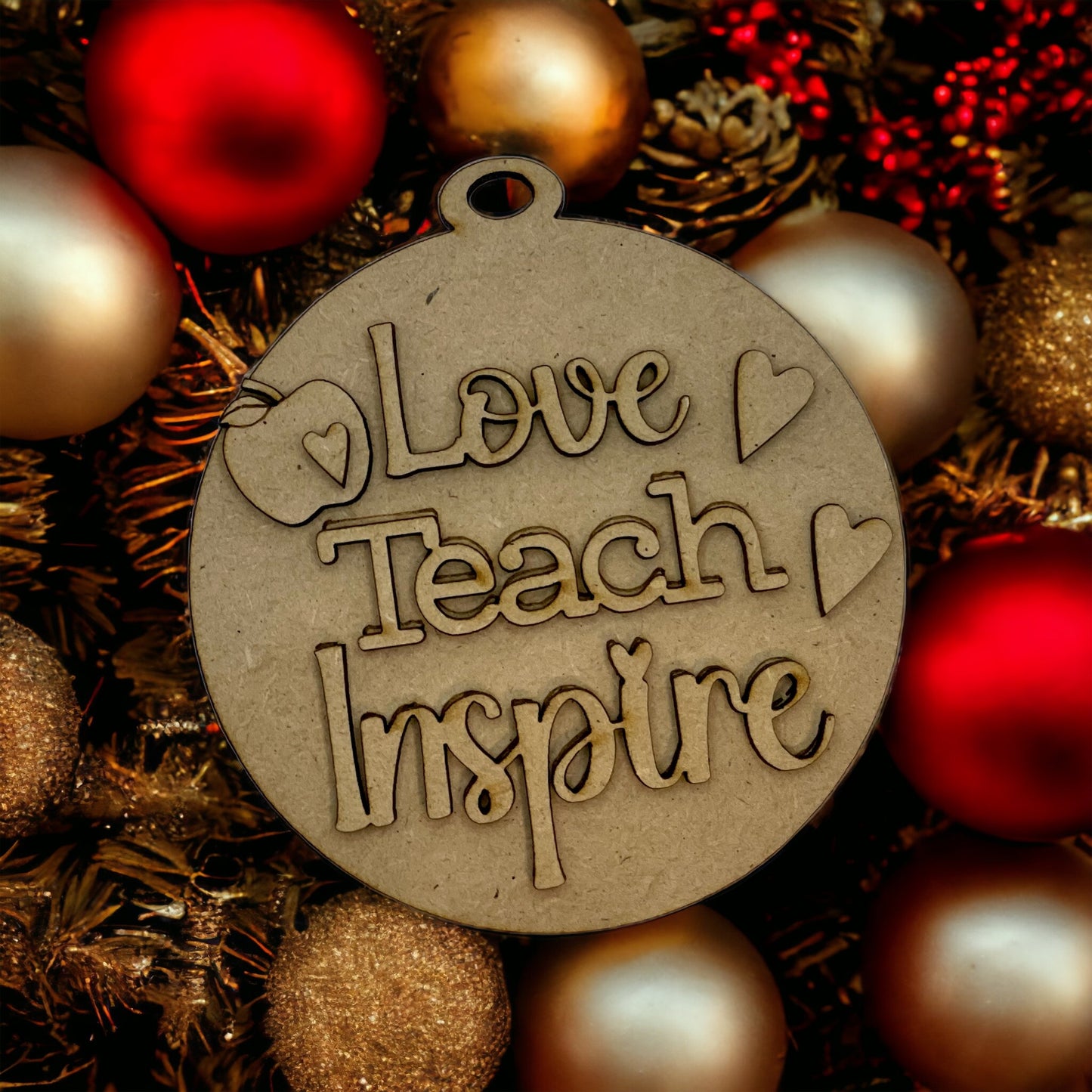 DIY Kit -Love, Teach, Inspire Teacher Ornament