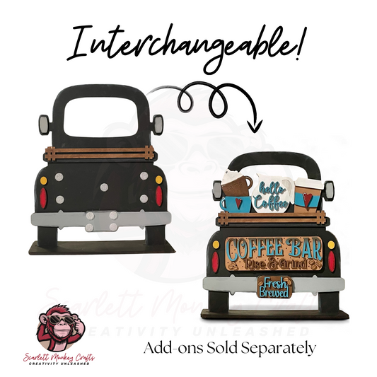 Coffee Bar Farmhouse Truck Interchangeable Bundle