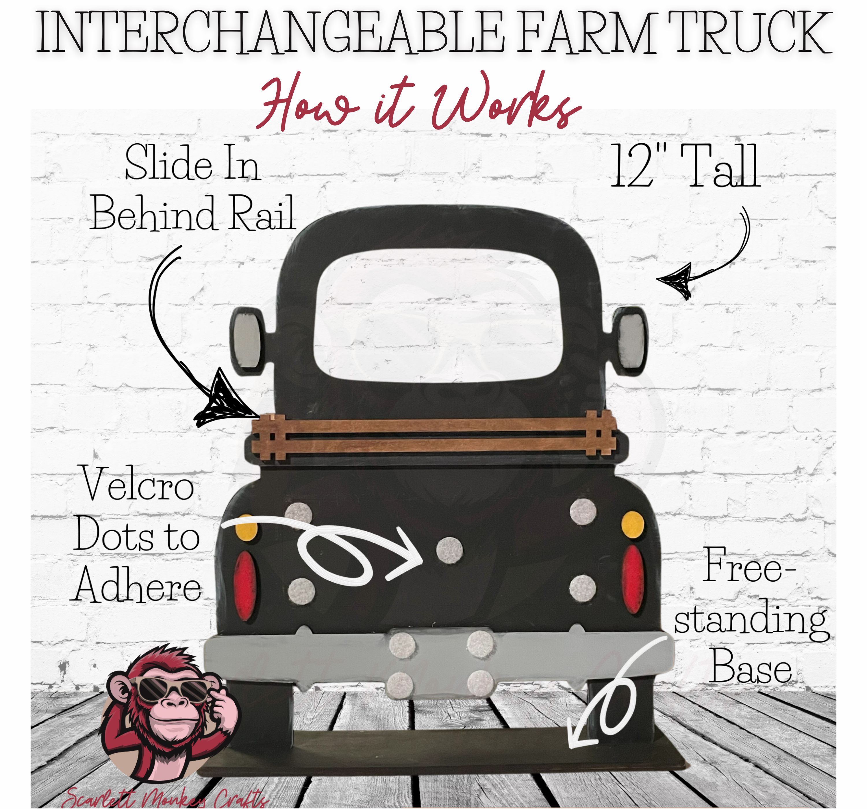 Monogram Farm Truck Interchangeable Bundle